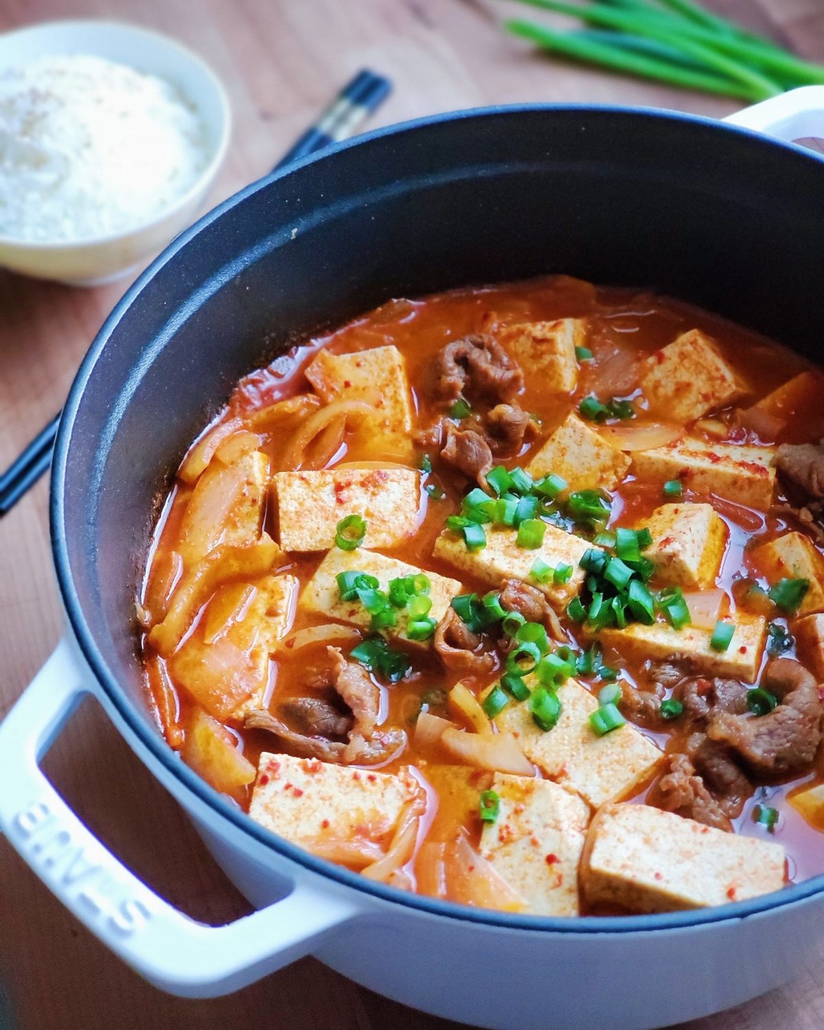 Soondubu Jjigae (Korean Soft Tofu Stew) - Tiffany Angela