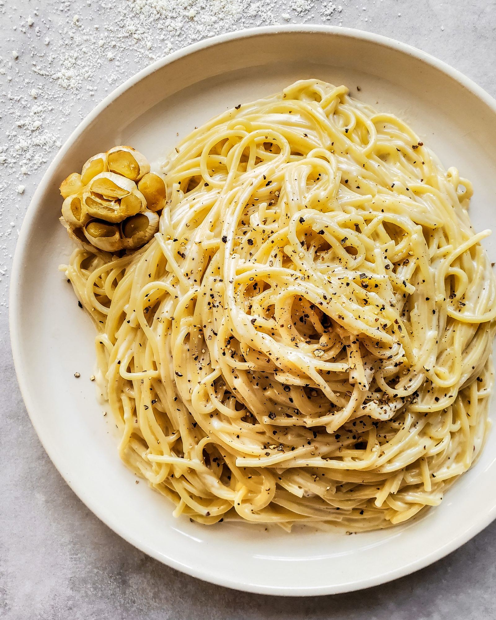Roasted Garlic Spaghetti Recipe 